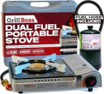 Dual Fuel Portable Camp Stove - 12K BTU