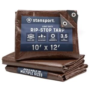 Stansport Light-Duty 10' x 12' Brown Tarp