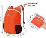 Lightweight, Water-Resistant Folding Backpack for Camping