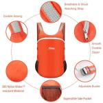 Lightweight, Water-Resistant Folding Backpack for Camping
