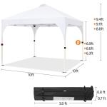 Yaheetech 10x10 Pop Up Canopy Tent with Vent