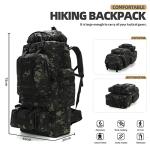 King’sGuard 100L Military Camping Backpack - Black