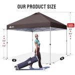 CROWN SHADES 10x10 Pop Up Beach Canopy Tent