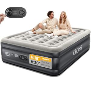 OhGeni Queen Air Mattress with Built-in Pump