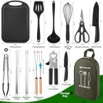 Portable Camping Cookware Set with Utensils
