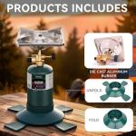 KOMAN Portable Camp Propane Stove for Outdoor Cooking