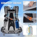 NUBILY 50L Waterproof Hiking Backpack with Rain Cover