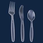 Clear Disposable Cutlery Set, 360 Pieces