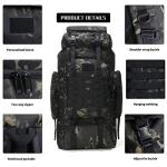 70L Men's Military Hiking Backpack for Camping