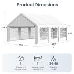 PHI VILLA 20'x16' Heavy Duty Party Tent