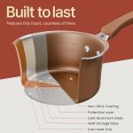 23-Piece Gold Camping Cookware Set with Lids