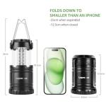 Battery-Powered LED Lanterns for Camping, 4-Pack