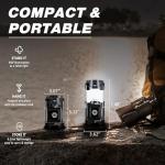 4-Pack Solar Camping Lanterns with USB Rechargeable Features