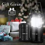 Battery-Powered LED Lanterns for Camping, 4-Pack