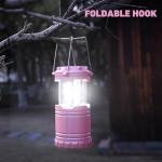 4-Pack LED Pink Camping Lanterns for Outdoor Use