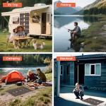 100W Portable Solar Panel Charger for Camping