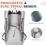 Lightweight 35L Travel and Hiking Backpack, Black-White