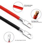 CARTMAN 4AWG Battery Inverter Cables Set, 24-Inch