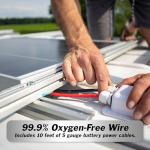 InstallGear 5 AWG 10ft Battery Inverter Cables