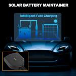12W Portable Solar Battery Charger for Cars and Boats