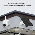 5W Solar Panel for Wireless Outdoor Cameras (2 Pack)