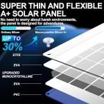 12W Portable Solar Battery Charger for Cars and Boats