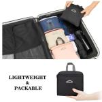 Lightweight 35L Travel and Hiking Backpack, Black-White