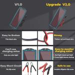 Portable Solar Battery Charger 12V for Camping