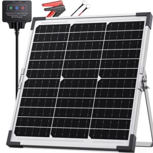 Callsun 20W Waterproof Solar Battery Maintainer