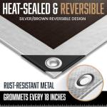 Heavy Duty Waterproof Tarp - 10x12 Feet