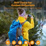 Durecopow 20,000mAh Solar Power Bank with Flashlights