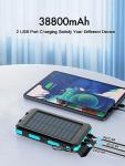 High-Capacity Solar Power Bank for Camping