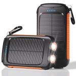 Solar Power Bank 20000mAh for Camping and Hiking