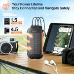 Solar Power Bank 20000mAh for Camping and Hiking