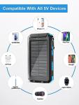 High-Capacity Solar Power Bank for Camping