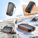Solar Power Bank 20000mAh for Camping and Hiking