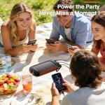 Solar Power Bank 20000mAh for Camping and Hiking