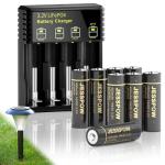 JESSPOW 3.2V Rechargeable Solar Battery 8-Pack