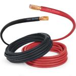 TEMCo 25 Ft Heavy Duty Copper Battery Cable