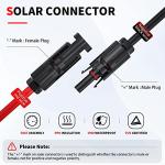 ELECTOP 10AWG Solar Panel Connector Cable Set