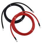3FT 2 AWG Battery Cables - Pure Copper