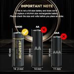 JESSPOW 3.2V Rechargeable Solar Battery 8-Pack