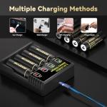 JESSPOW 3.2V Rechargeable Solar Battery 8-Pack