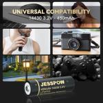 JESSPOW 3.2V Rechargeable Solar Battery 8-Pack