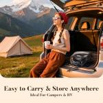 Camping Induction Cookware Set with Removable Handles