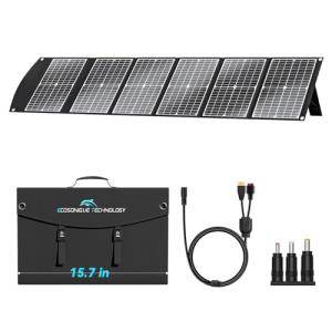 100W Foldable Solar Panel with USB and DC Outputs