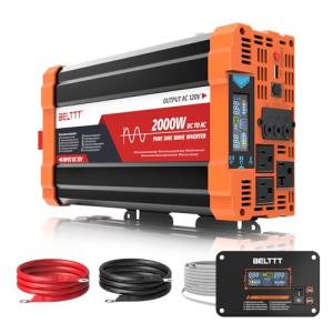 Pure Sine Wave Inverter 2000W for RVs