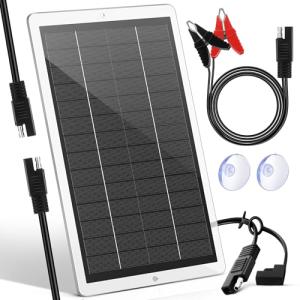 12V Waterproof Solar Battery Charger for Vehicles