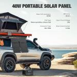 230 Wh Solar Generator for Camping with 40W Panels