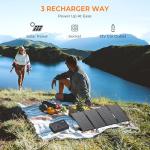 Powkey 200W Portable Solar Generator with Panels